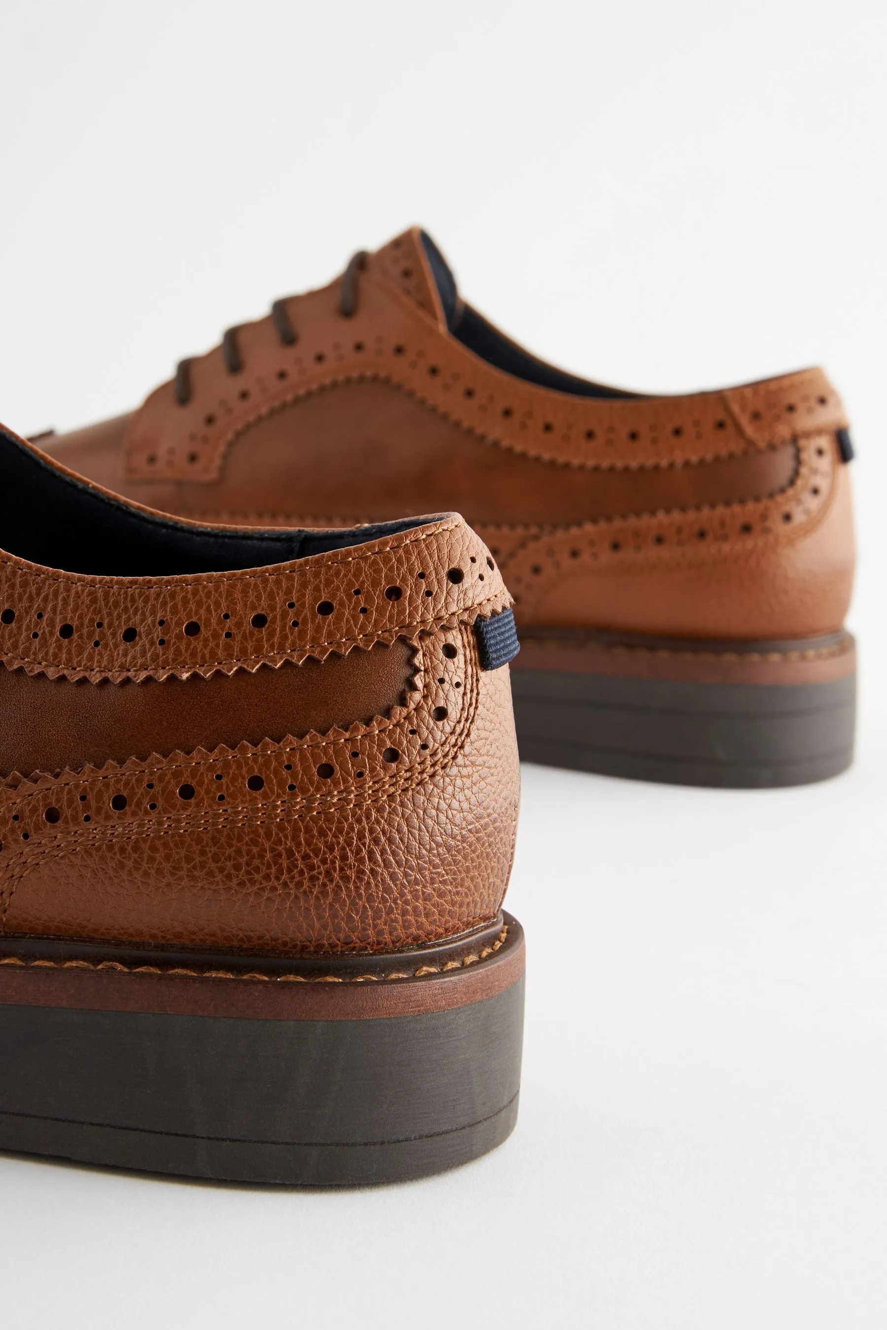 Marrone chiaro   - Scarpe brogue con suola spessa